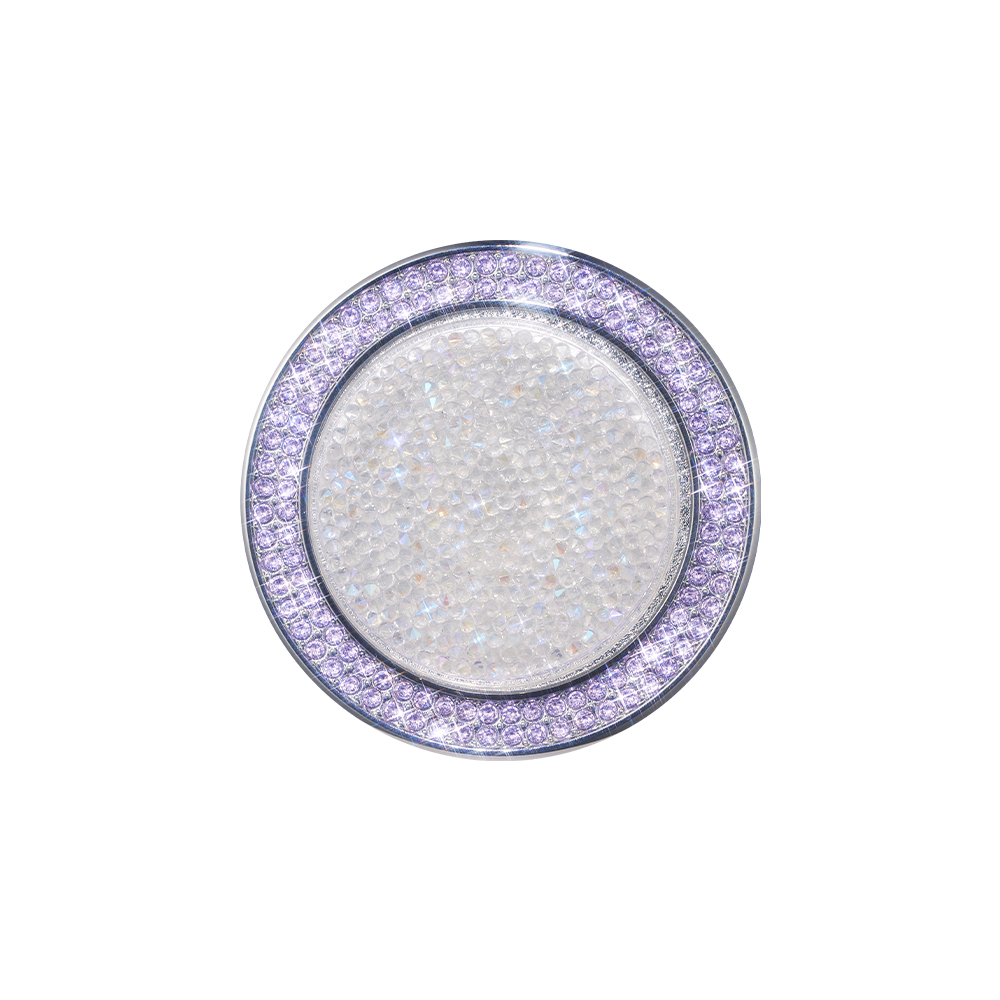 Magnetic Crystal Mirror Stand-Purple - Health