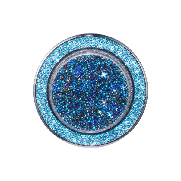 Magnetic Crystal Mirror Stand-Blue - Spring of Wisdom